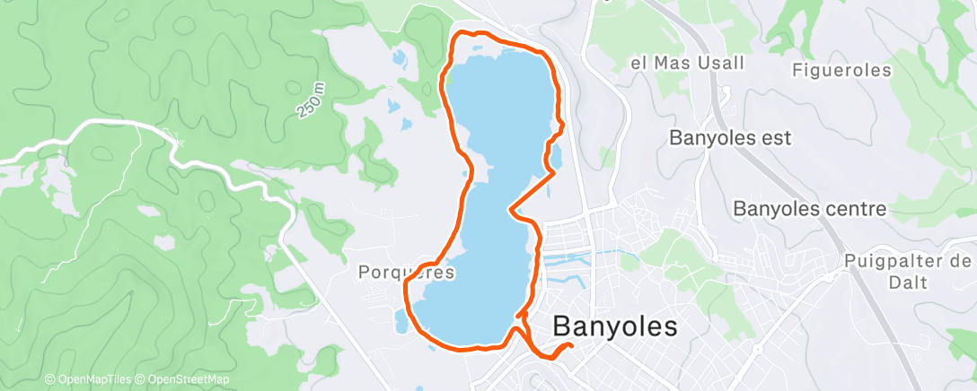 Map of the activity, Carrera a la hora del almuerzo