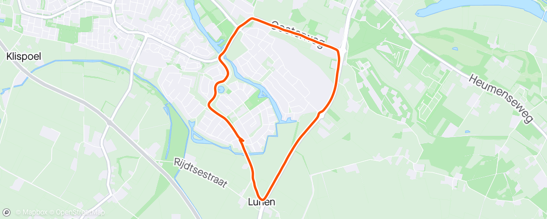 Map of the activity, Toch nog extra kilometers
