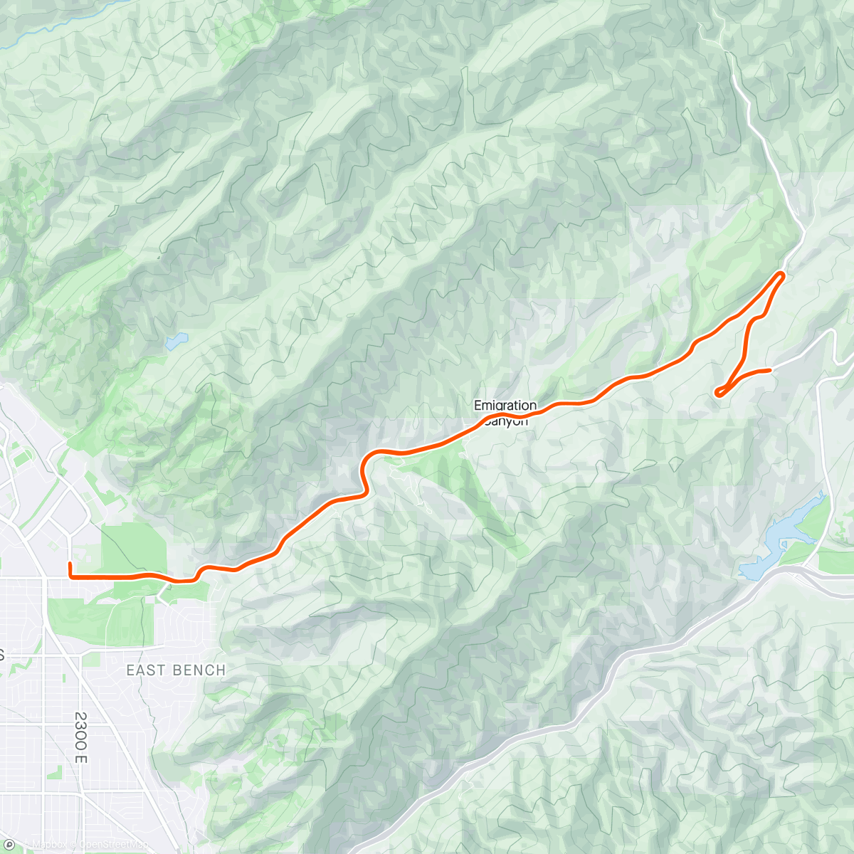 Map of the activity, Emigration Canyon Rd - Hill Climb #4 (2024)