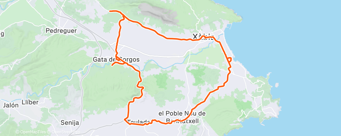 Map of the activity, Wielersport