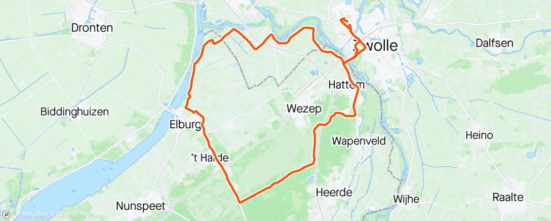 アクティビティ「KZZ woensdagavondrit」の地図