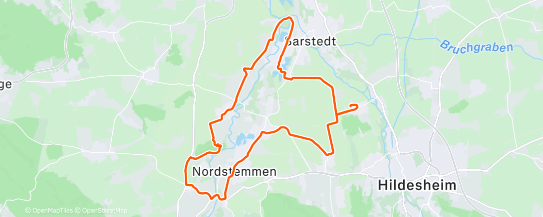Map of the activity, Fahrt am Nachmittag