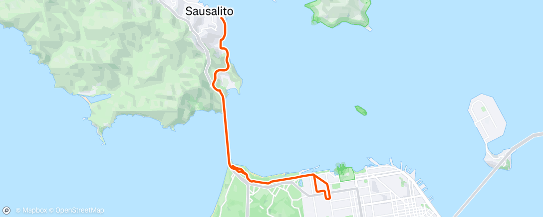 Map of the activity, Morning Ride