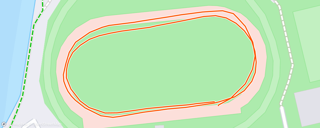 Map of the activity, Hampshire Vets League 800m n/s