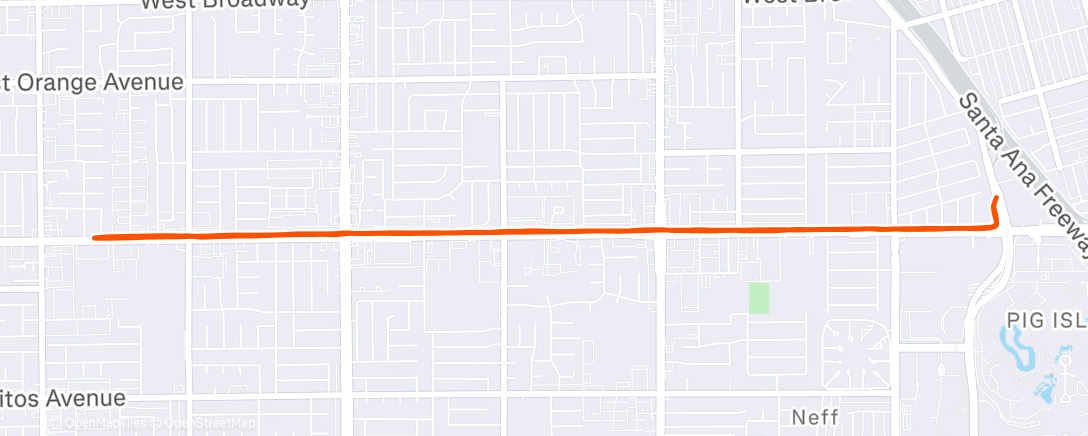 Map of the activity, BOS | W2 D6 | Easy Run