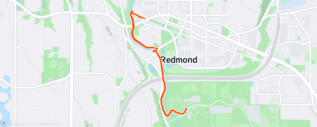 Map of the activity, Lunch Run