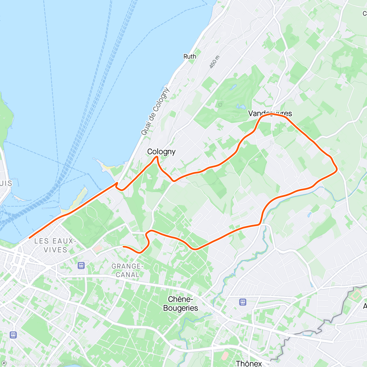 アクティビティ「10kil Geneva 2024」の地図