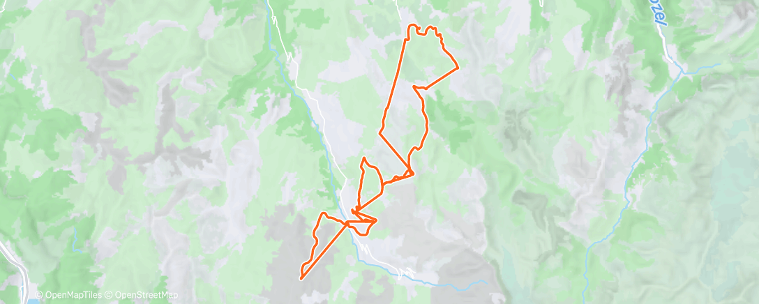 Map of the activity, Morning Alpine Ski