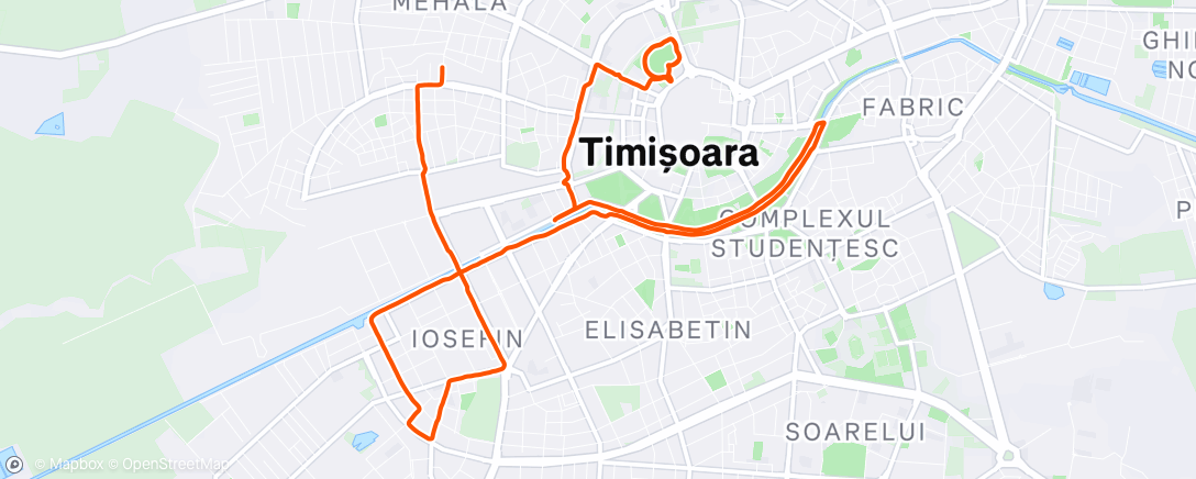 Map of the activity, Tura de la Nora și tura de Botanic 🙂👌🏻🏃🏼‍♀️🏃🏻
