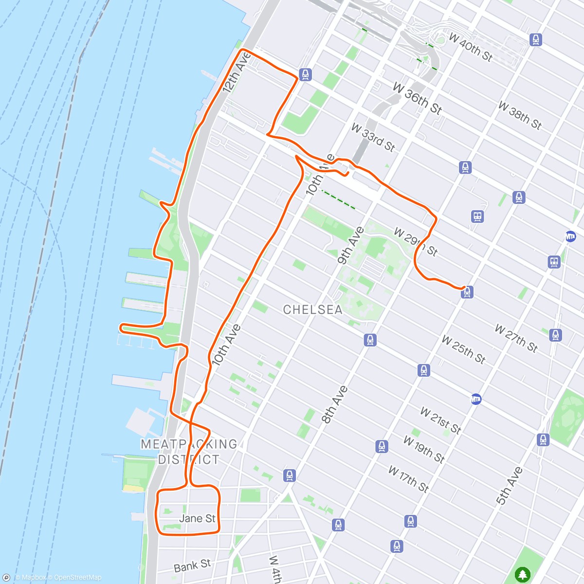 Mappa dell'attività Easy Ks on the Hudson & Highline