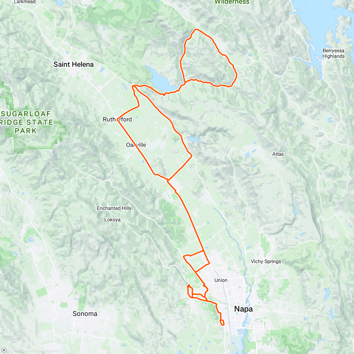Map of the activity, Morning Ride