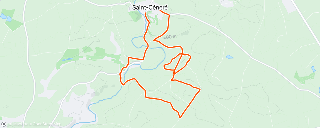 Map of the activity, Balade champêtre du dimanche matin