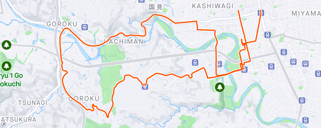 Map of the activity, RIDE02/新緑