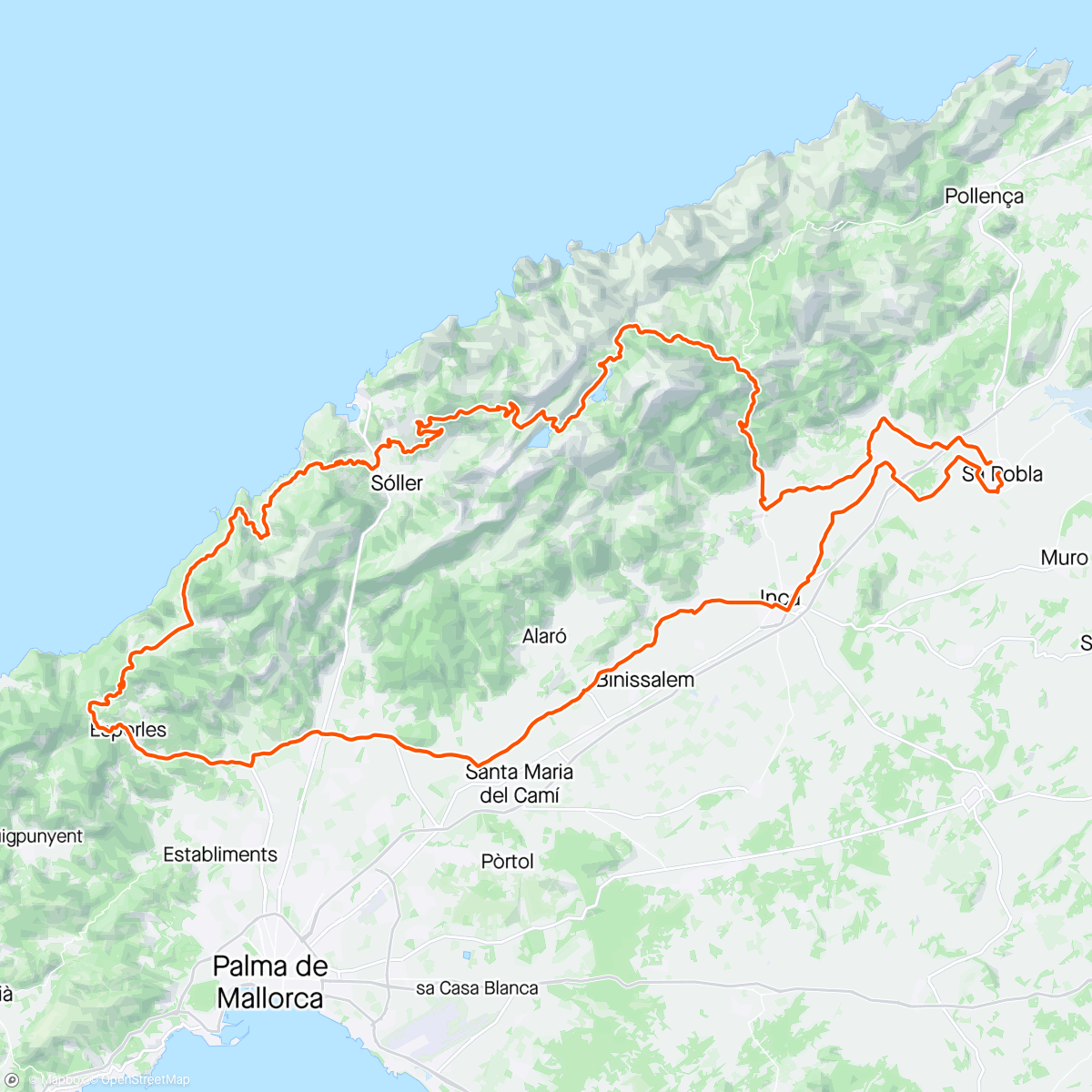 Mapa da atividade, Tur i fjellene