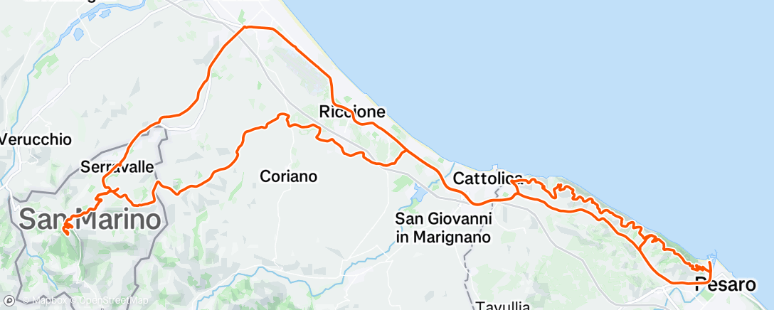 Map of the activity, Morning Ride