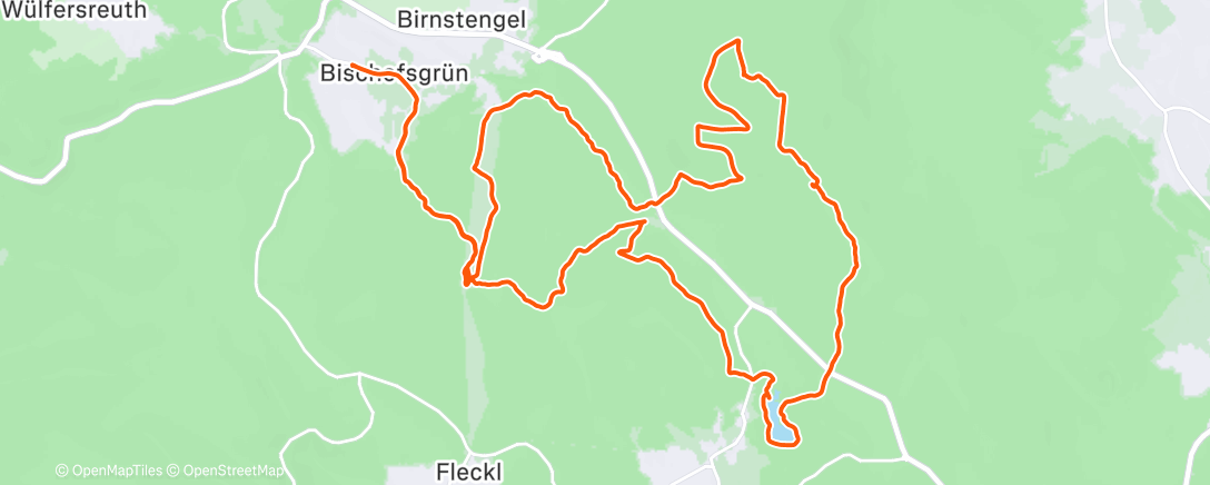 Карта физической активности (Traillauf zur Mittagszeit)