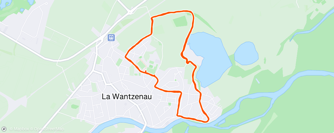 Map of the activity, 10km Route de La Wantzenau