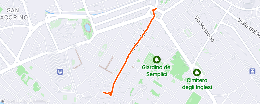Map of the activity, Fiesole