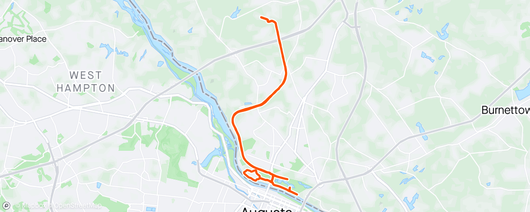Map of the activity, Vado 61, Greeneway