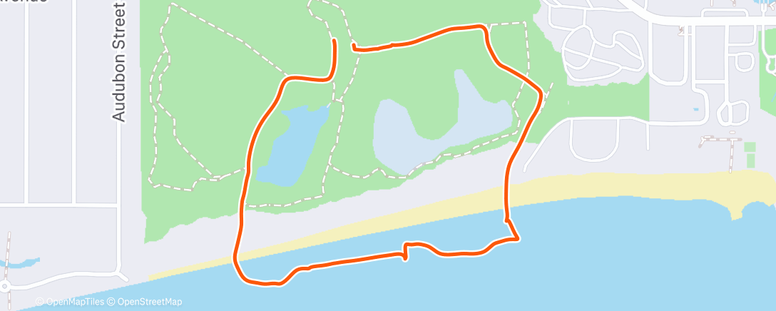 Map of the activity, Morning Walk