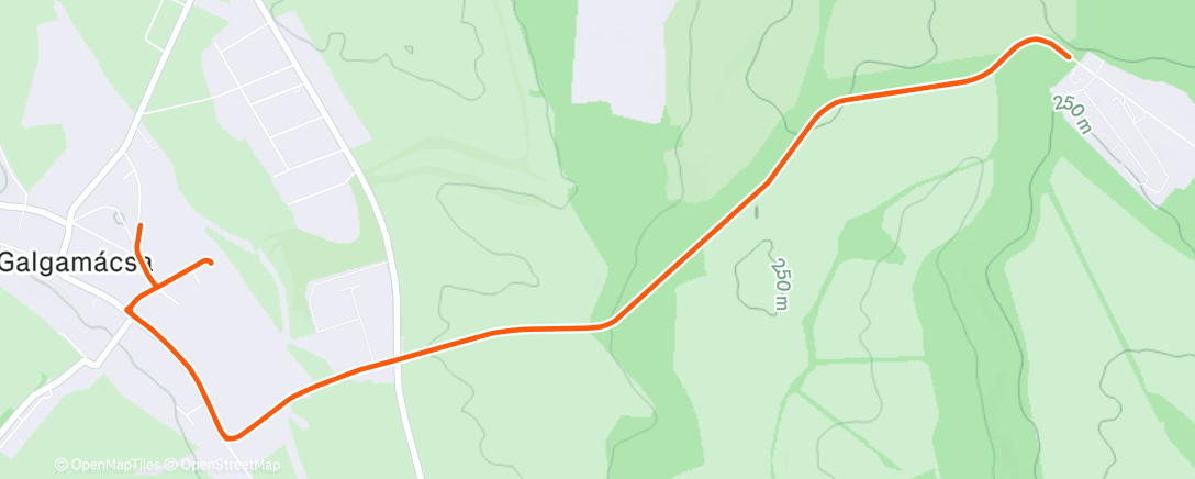 Map of the activity, Morning Run