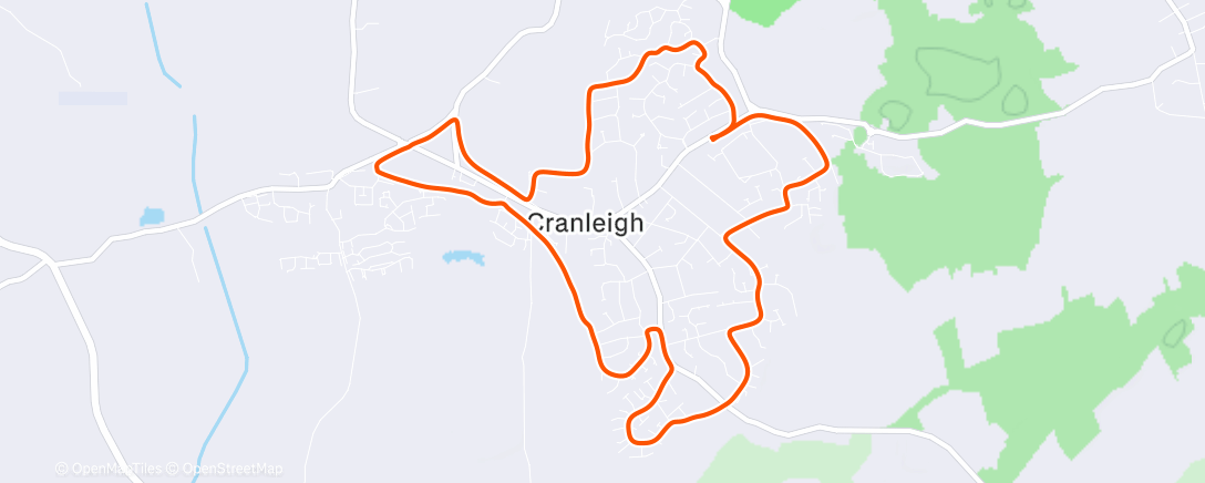 Map of the activity, 6am Run Club