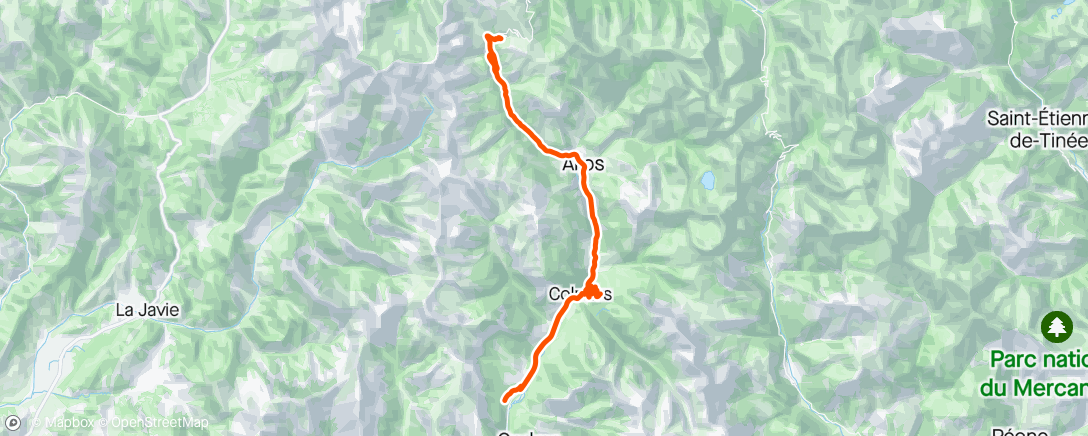 Map of the activity, Vélo récup