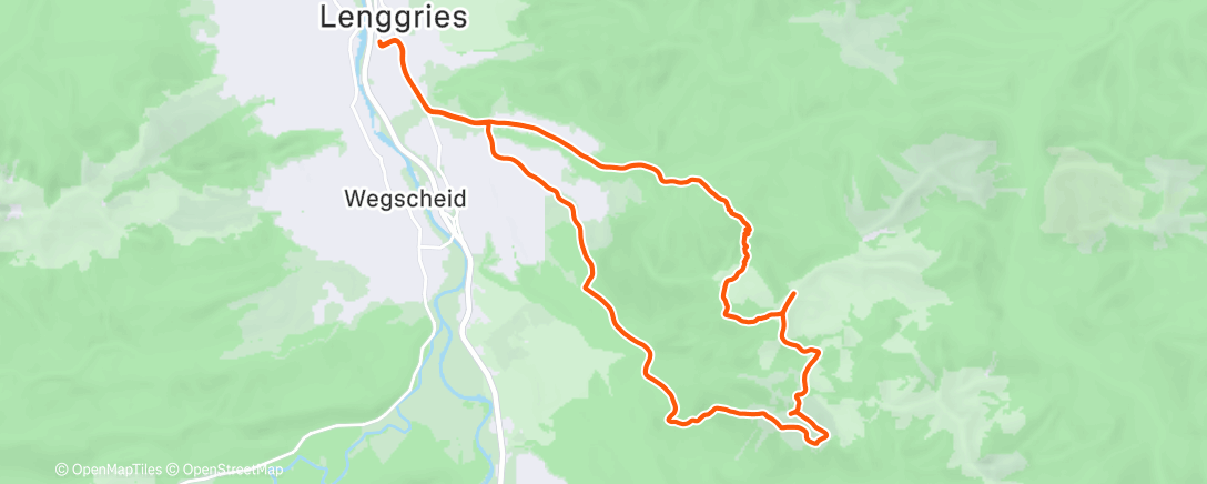 Карта физической активности (Morning Trail Run)