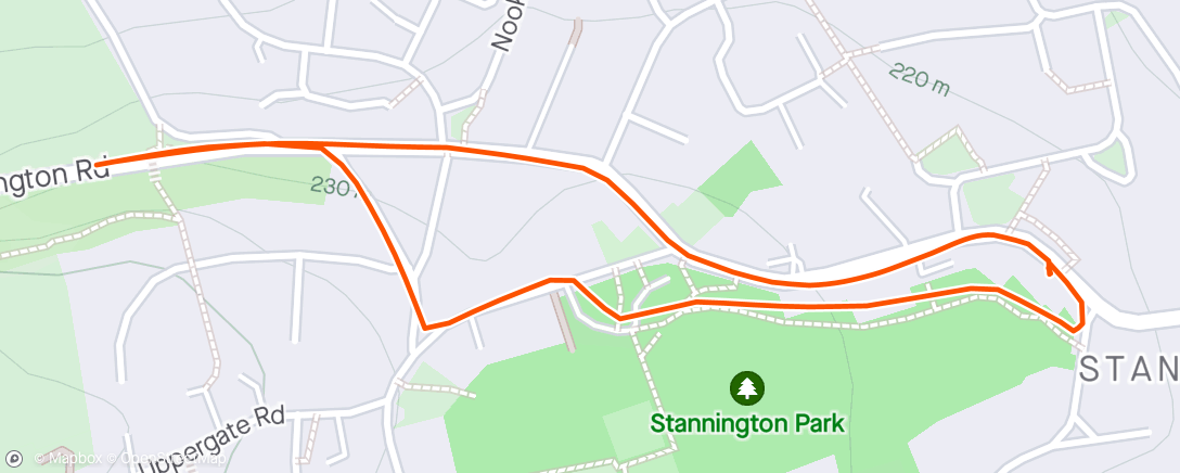 Map of the activity, Last tapered run, 10 min jog, anyone wanting to track my progress the app is

https://www.tcslondonmarathon.com/the-event/the-official-app
My number is 60725 start time 10:32