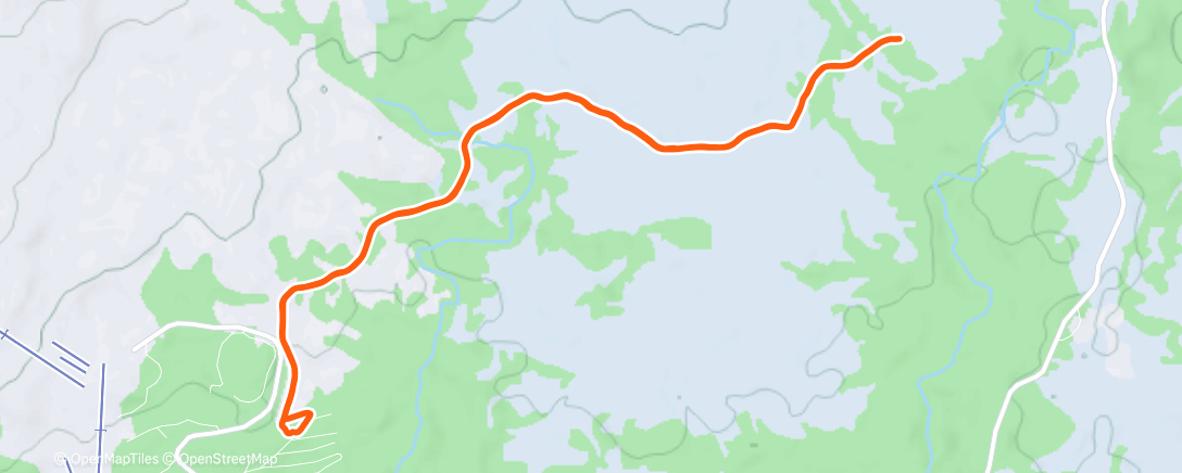 Map of the activity, Lunch Nordic Ski