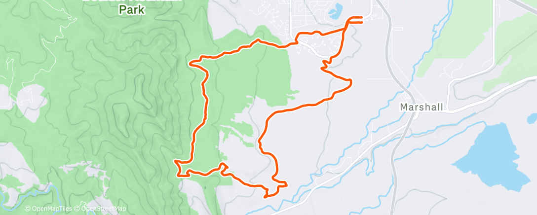 Peta aktivitas, Morning Trail Run