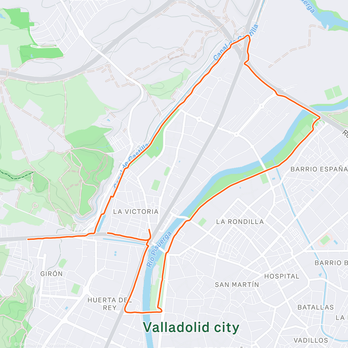 Карта физической активности (10k en Z2)