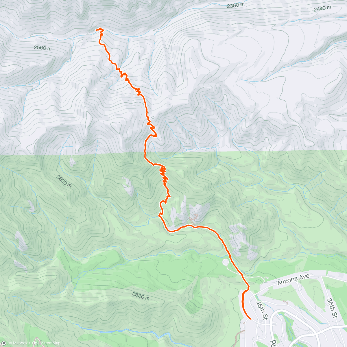 Map of the activity, North Mitchell Trail maintenance