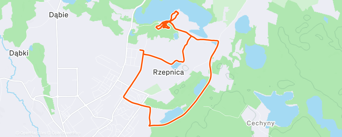 Карта физической активности (Lunch Ride)