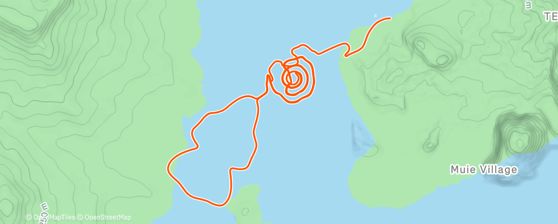 Map of the activity, Zwift - PLAN7 75 Varied Cadence Endurance Consistency on Loopin Lava in Watopia