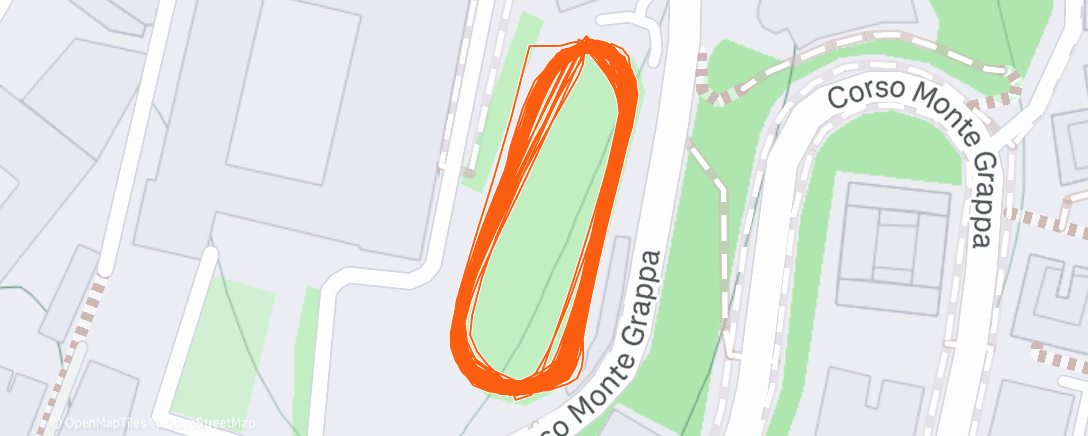 Map of the activity, Morning Run