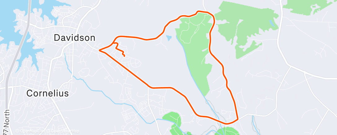 Map of the activity, Afternoon Ride