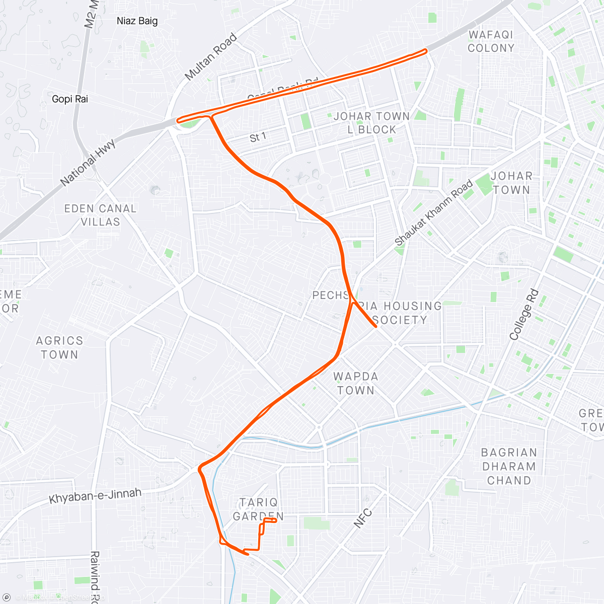 Map of the activity, Morning Ride 🚴