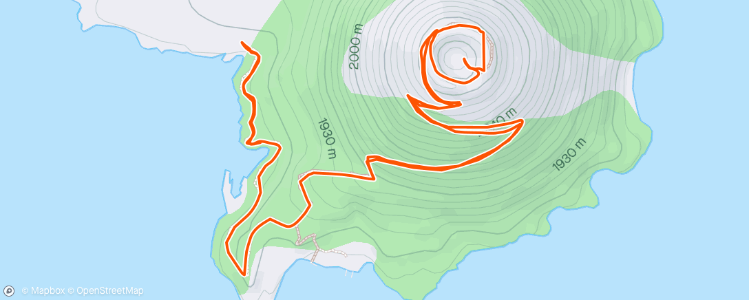 Mapa da atividade, Wizard Island