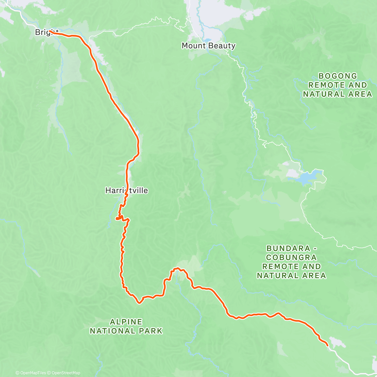 Map of the activity, I’ve climbed Mt Hotham every day this year! 😇