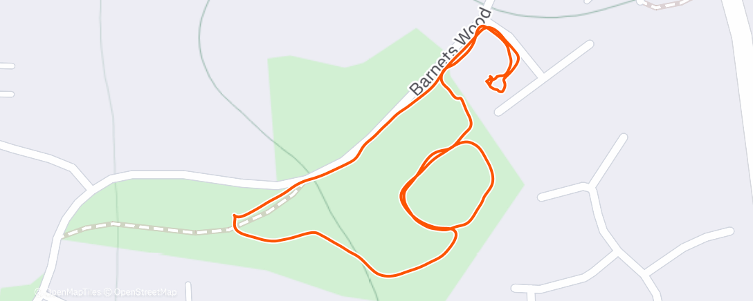 Map of the activity, Afternoon Walk