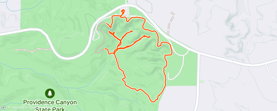 Map of the activity, Lunch Hike