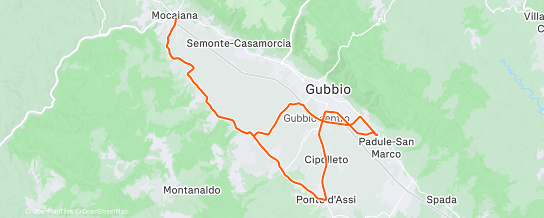 Map of the activity, Afternoon Ride
