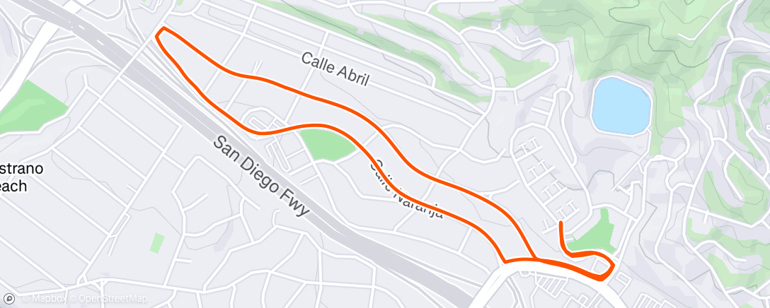 Map of the activity, Morning Run