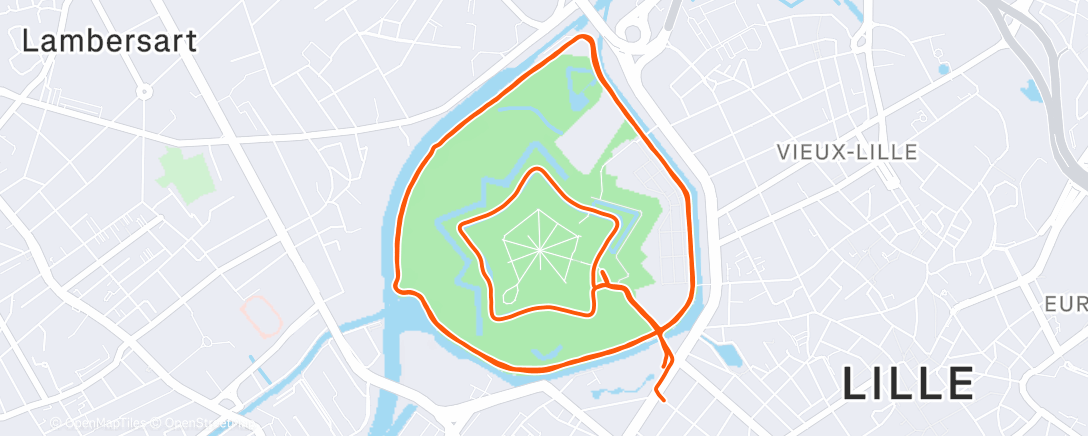Map of the activity, (078) — Course à pied dans l'après-midi