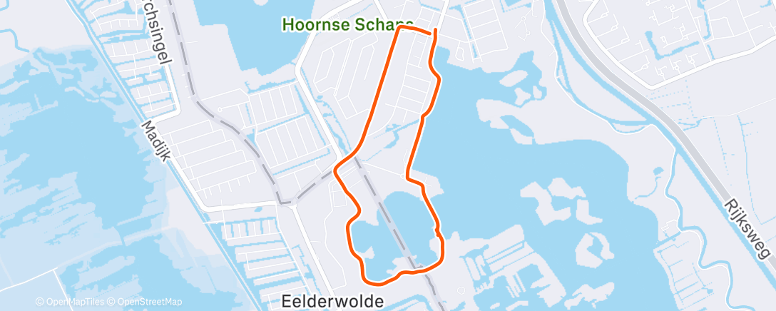 Map of the activity, Namiddagwandeling