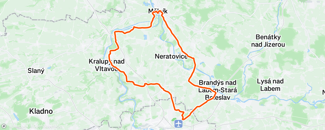Map of the activity, Morning Ride