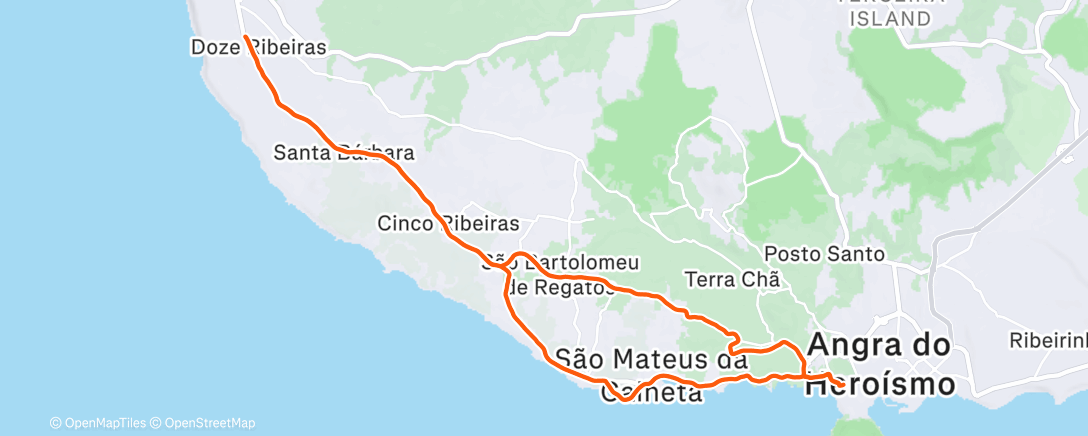 Map of the activity, Morning Ride