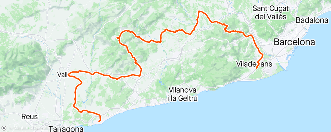 Map of the activity, Volta Catalunya #5 🇪🇸