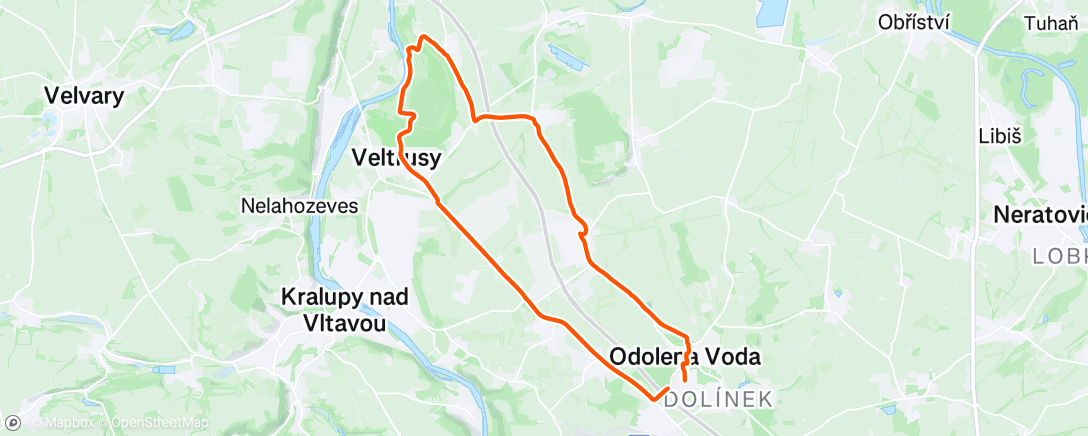 Map of the activity, Afternoon Mountain Bike Ride